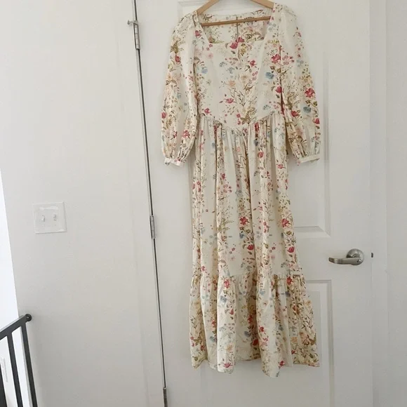 Meadows Marigold Maxi Dress Meadow Flowers Cream - Picture 7 of 13